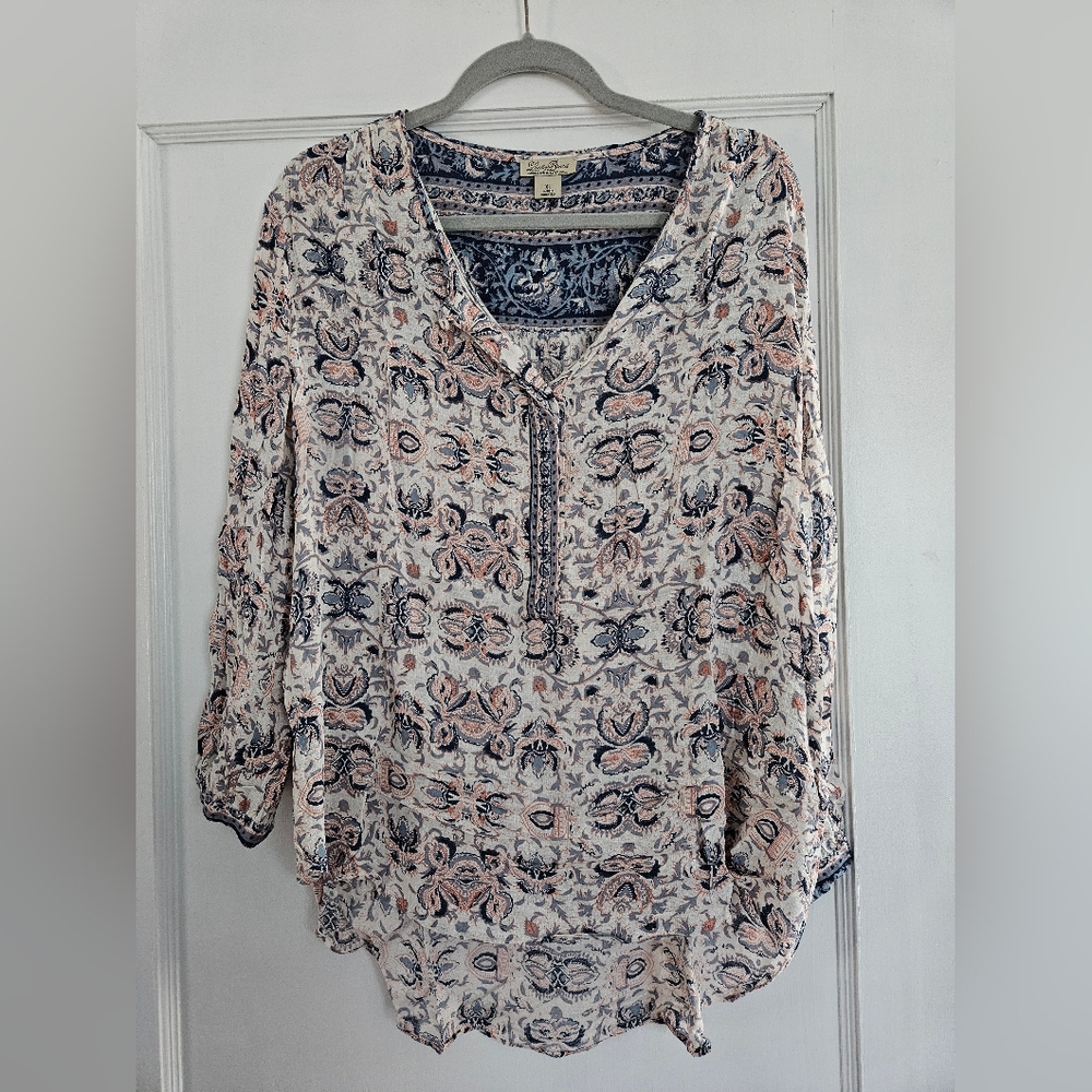 Lucky Brand Floral Print Women's Top